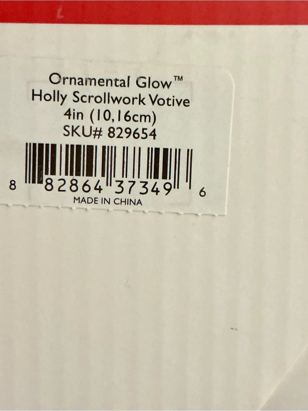 NEW IN BOX Lenox Ivory Ornamental Glow Holly Scrollwork Votive Candle Holder